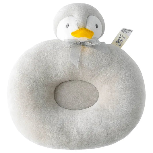 Tiny Hug Baby Pillow Round - Grey - Laadlee