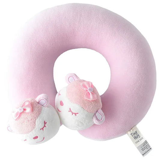 Tiny Hug Baby Neck Pillow - Pink - Laadlee