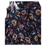 Jelliene All Over Printed Dress - Navy Blue - Laadlee