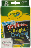 Crayola Dry-Erase Large Brights Crayons - Pack of 8 - Laadlee