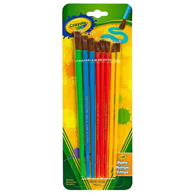 Crayola Art and Craft Brush Set - Blister Pack - Pack of 8 - Laadlee