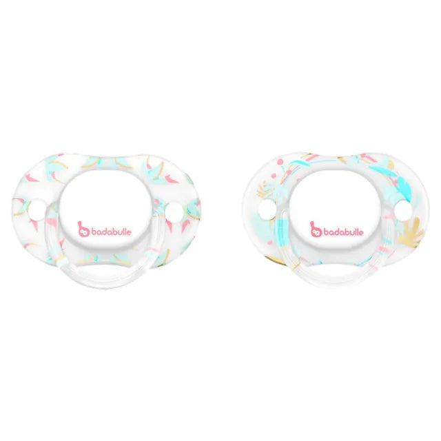Badabulle - Glitter Girl Physiological Pacifier - Set of 2 - Laadlee