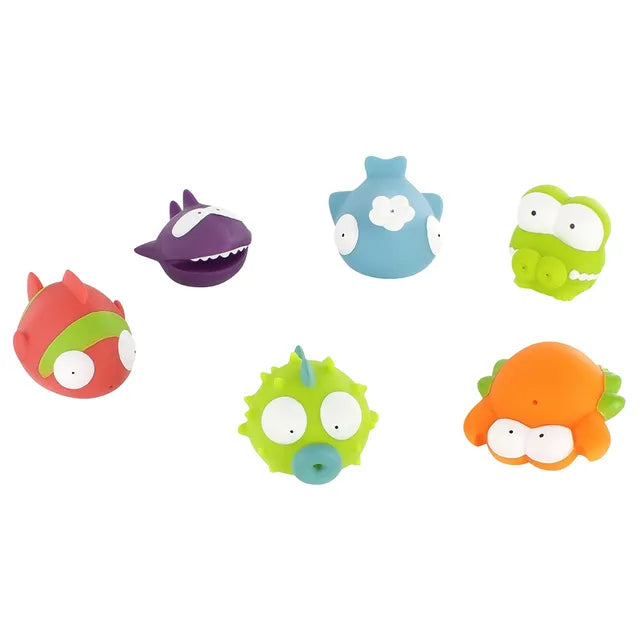 Badabulle Ocean Animals Bath Toys - Set of 6 - Laadlee