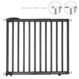 Badabulle Deco Pop Wooden Extending Safety Gate - Black - Laadlee