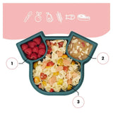 Babymoov Divided Silicone ISY Plate - Blue