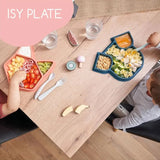 Babymoov Divided Silicone ISY Plate - Blue