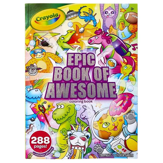Crayola Epic Adventure Coloring Book - 288 Pages - Laadlee