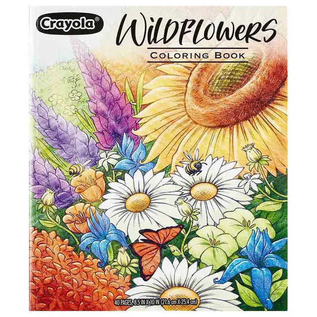 Crayola Wildflowers Coloring Book - 40 Pages - Laadlee