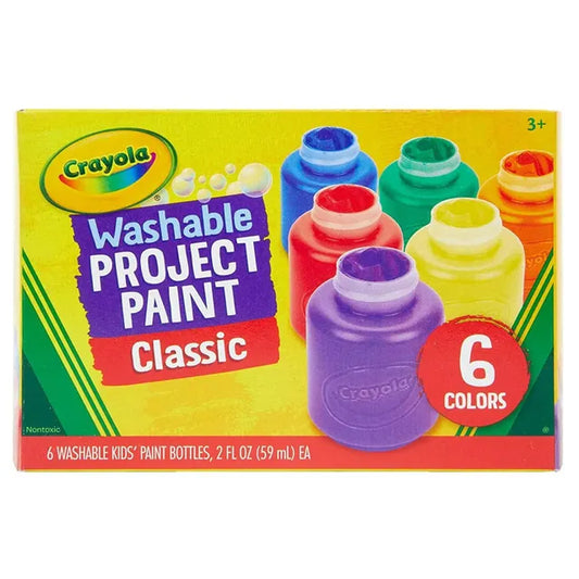Crayola Washable Kids' Paint Non-Peggable - Pack of 6