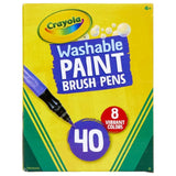 Crayola Washable Paint Brush Pens - Pack of 40 - Laadlee