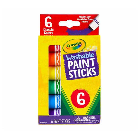 Crayola Washable Paint Sticks Set - Pack of 6