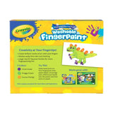 Crayola Washable Fingerpaint - Pack of 3 (Green Purple Orange) - Laadlee
