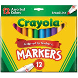 Crayola Broad Line Markers - Pack of 12 - Laadlee