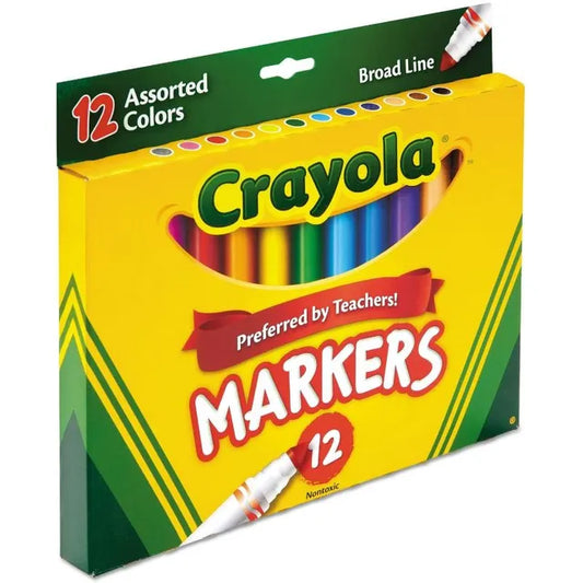 Crayola Broad Line Markers - Pack of 12