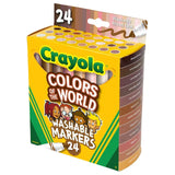Crayola Colors of the World Skin Tone Washable Markers - Pack of 24 - Laadlee