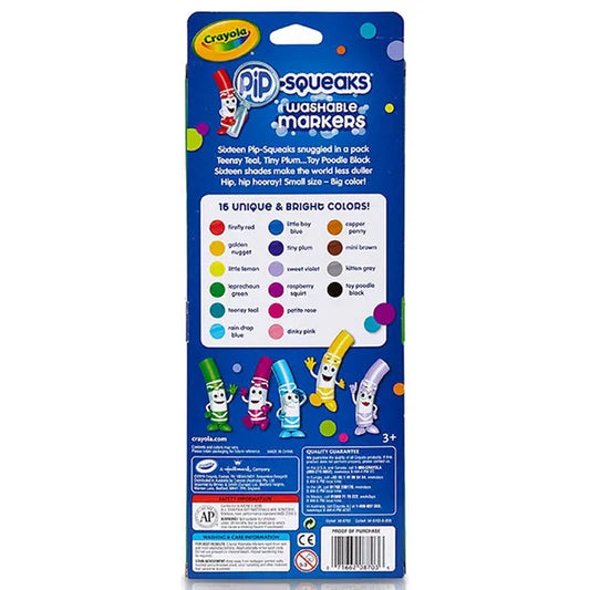 Crayola Washable Pip-Squeaks Markers - Pack of 16