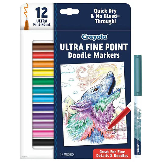 Crayola Ultra-Fine Point Doodle Markers - Pack of 12