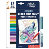 Crayola Ultra-Fine Point Doodle Markers - Pack of 12 - Laadlee