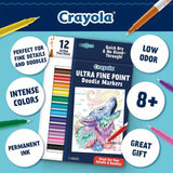 Crayola Ultra-Fine Point Doodle Markers - Pack of 12 - Laadlee