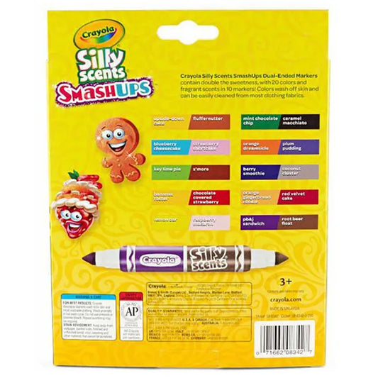 Crayola Silly Scents Broad LIne Dual-Ended  Washable Markers - Pack of 10