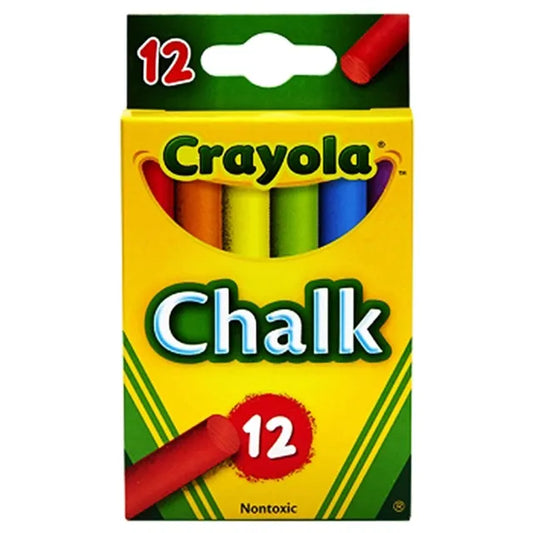 Crayola Anti Dust Chalks Coloured - Pack of 12
