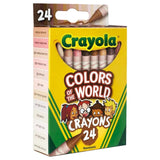 Crayola Colors of the World Skin Tone Crayons - Pack of 24 - Laadlee