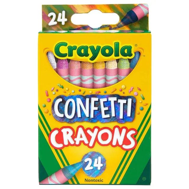 Crayola Confetti Crayons - Pack of 24 - Laadlee
