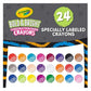 Crayola Bold and Bright Construction Paper Crayons Colors - Pack of 24