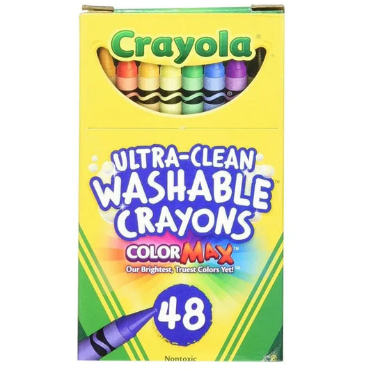 Crayola Ultra-Clean Washable Crayons - Pack of 48