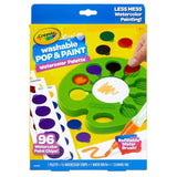 Crayola Pop and Paint Washable Watercolor Palette - Pack of 96 - Laadlee