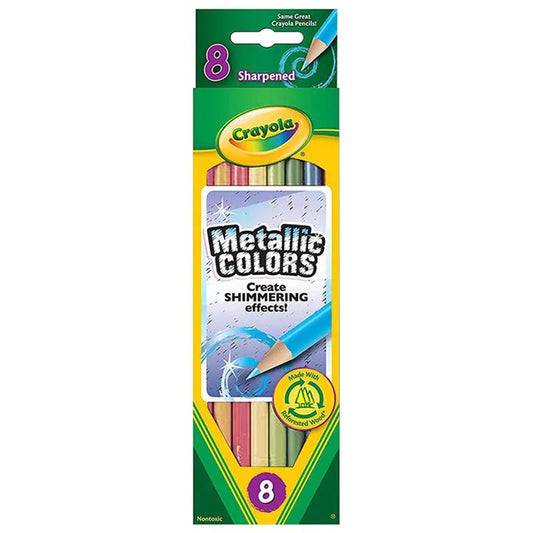Crayola Metallic Colored Pencils - Pack of 8
