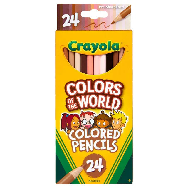 Crayola Colors of the World Skin Tone Colored Pencils - Pack of 24 - Laadlee