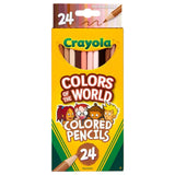 Crayola Colors of the World Skin Tone Colored Pencils - Pack of 24 - Laadlee