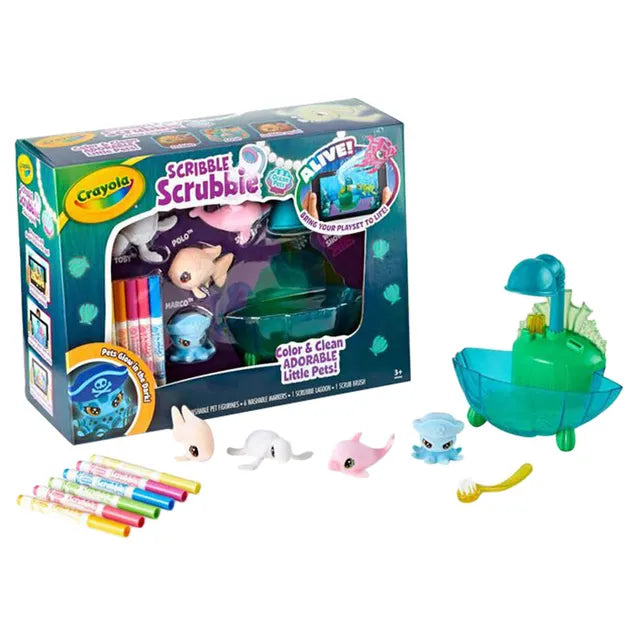 Crayola Scribble Scrubbie Glow - Deep Sea Lagoon - Laadlee