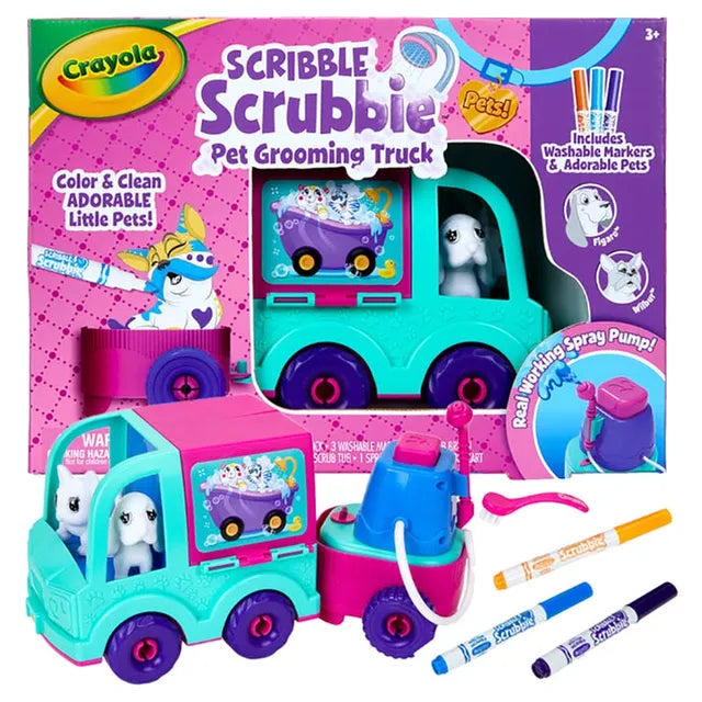 Crayola Scribble Scrubbie Pets Grooming Truck - Laadlee