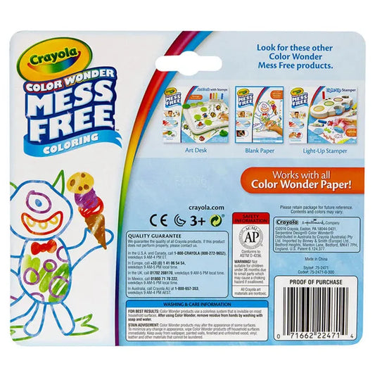 Crayola Wonder Wash Mini Markers - Pack of 10