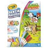 Crayola Color Wonder Coloring Book with 4 Markers - Animal Friends - Laadlee
