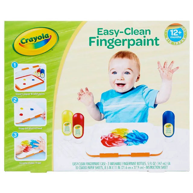 Crayola Easy-Clean Fingerpaint - Laadlee