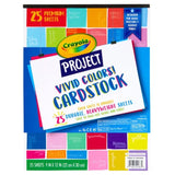 Crayola Project Cardstock Vivid Colors - 25 Sheets - Laadlee