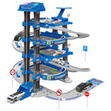 D-Power 4 Storied Police Station DIY Lift Parking Set - 78Pcs - Laadlee