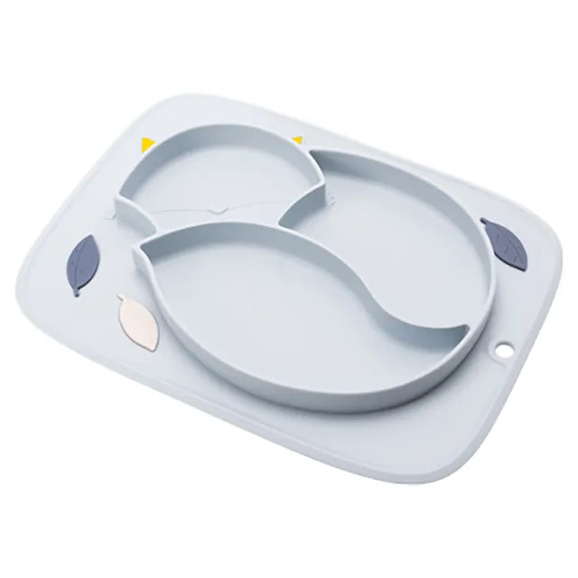 InnoGio - Gio Fox Toddler Plate - Blue - Laadlee