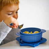 InnoGio - Gio Owl Bowl with Lid - Blue - Laadlee