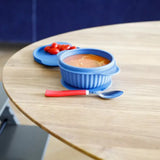 InnoGio - Gio Owl Bowl with Lid - Blue - Laadlee