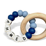 Desert Chomps Personalized Teether Ringlet - Midnight Blue