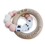Desert Chomps Personalized Teether Ringlet - Peaches & Cream