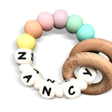 Desert Chomps Personalized Teether Ringlet - Rainbow