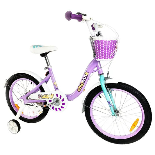 Chipmunk Kids Bike - MM 16" Purple - Laadlee