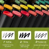 Mideer Oil Based Dual Tip Markers - Pack of 80