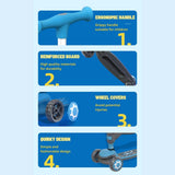 Mideer Foldable Scooter LED - Pink