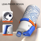 Mideer Portable Spray Straw Bottle 500ml - Sky Blue